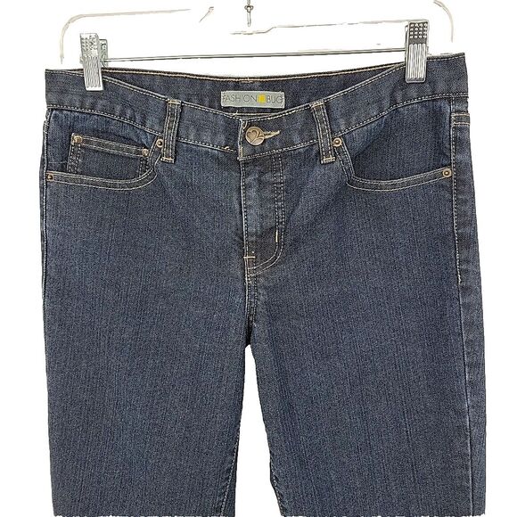 Fashion Bug Womens Boot Cut Jeans Size 10 Dark Blue 30x31 - Picture 2 of 8